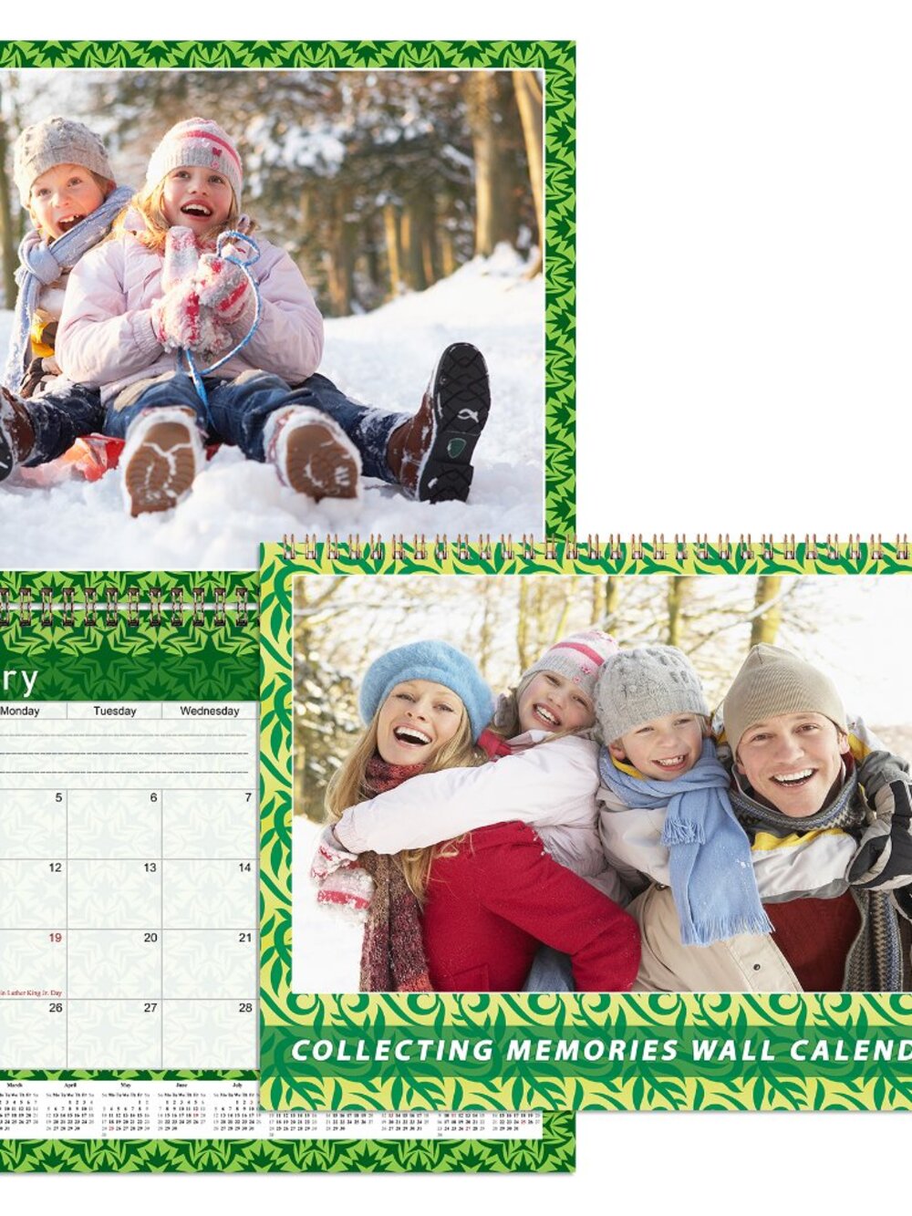 Personalized Custom 2027 Wall Calendar Spiral-bound - 12 Months. 11 x 8in. #06